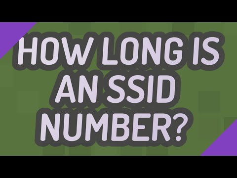 How long is an SSID number?