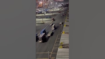 Video from the Shanghai Port with unmanned vehicles.