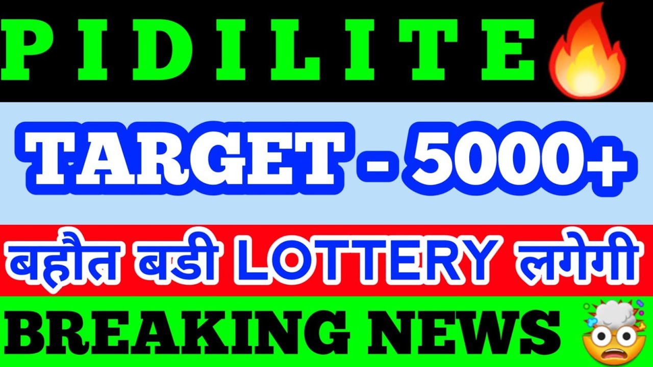 Pidilite share latest news | pidilite share price | Pidilite share news ...