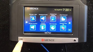 How to Set Up your Kronos Time Clock