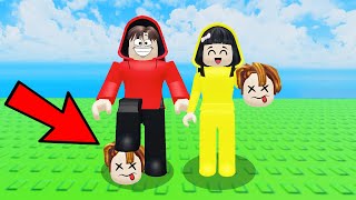 Yuta, Mio Dan Baby Celine Menamatkan Tower Kepala Bacon || ROBLOX