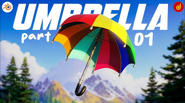 Umbrella in Blender | Umbrella 3D Modeling in Blender | Umbrella 3D Modeling | Part 01