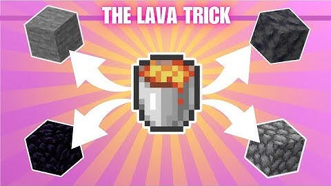 Get INFINITE blocks from LAVA: Minecraft obsidian, stone, cobblestone & basalt generators