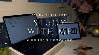 2-HR 50/10 POMODORO 📚 STUDY WITH ME 📚 STUDY LOFI 🎧 CHILL BEATS, NO NOISE, REAL TIME