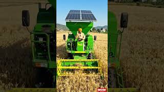 😨गांव का देसी जुगाड़ अब बना सोलर पावर वाला mini combine harvester 🌾☀️