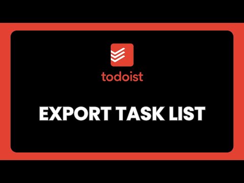 Todoistでタスクリストをエクスポートする方法
