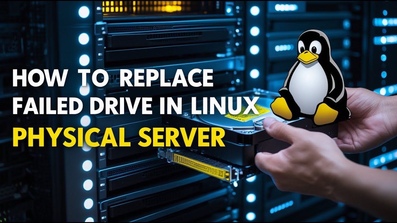How to Replace a Failed Drive in a Linux Physical Server(Real Environment Step by Step)