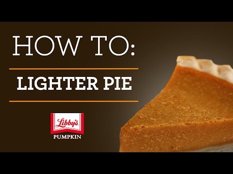 How to Make a Lighter Libby’s Pumpkin Pie