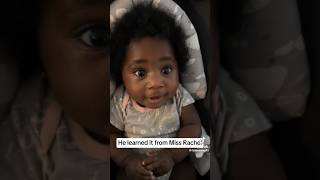 How do babies react this fast hearing ms.Rachel ..  #youtubeshorts #msrachel #funnyvideo