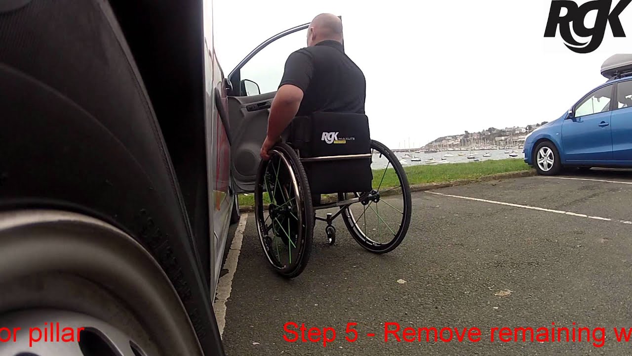 How to get a wheelchair into a car by yourself YouTube