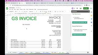 GS Invoice - How to resend a paid invoice.