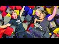 24 Hours Stuck In A Giant Trampoline Park!