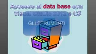 Visual Studio 2012 / C# and Database ITA 1: Introduction to the Course