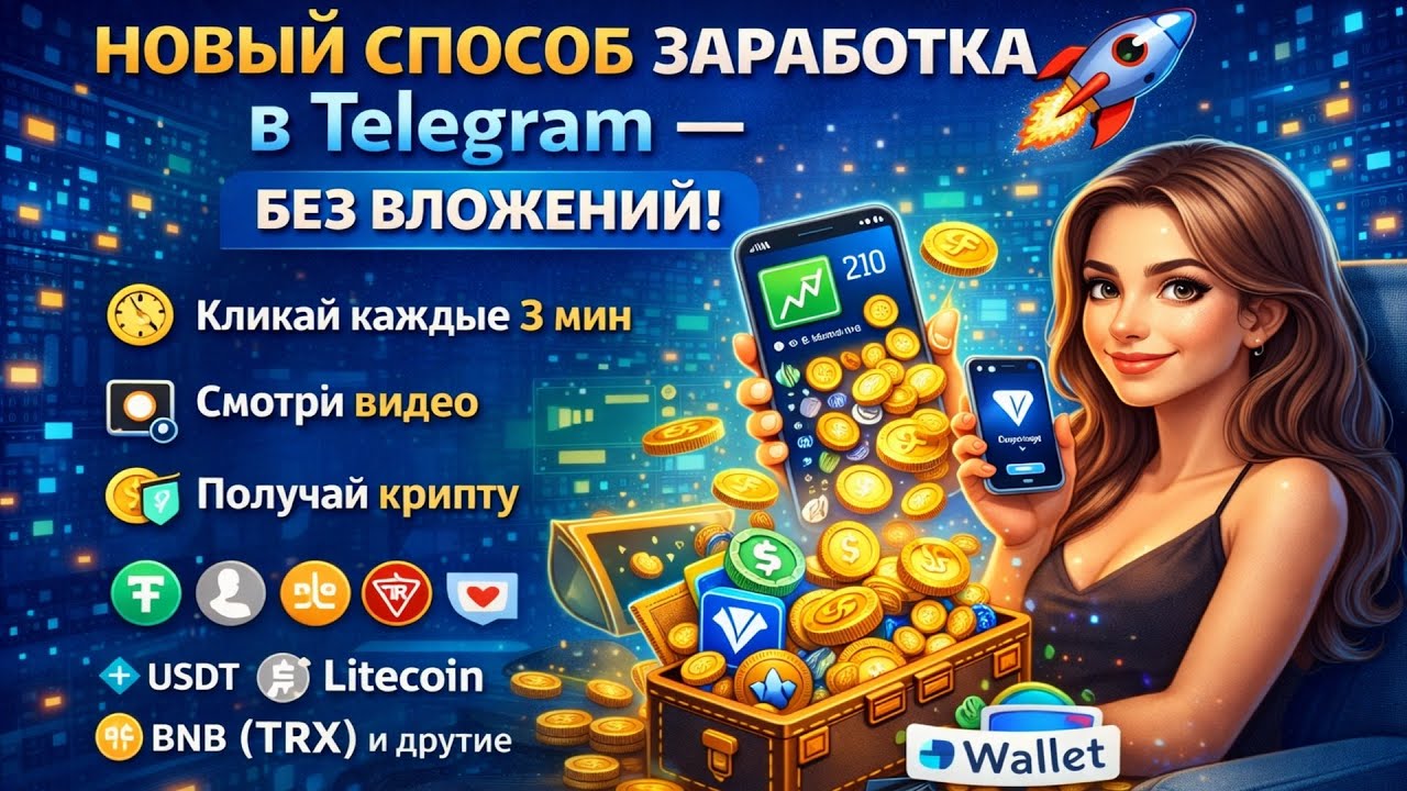💸 НОВЫЙ МАЙНИНГ КРИПТЫ В ТЕЛЕГЕ БЕЗ ВЛОЖЕНИЙ С ВЫВОДОМ НА ФАУСЕТПЕЙ