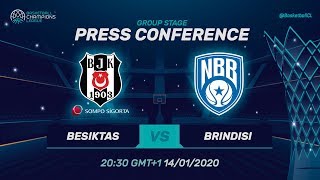 Besiktas Sompo Sigorta v Happy Casa Brindisi - Press Conference - Basketball Champions League 19