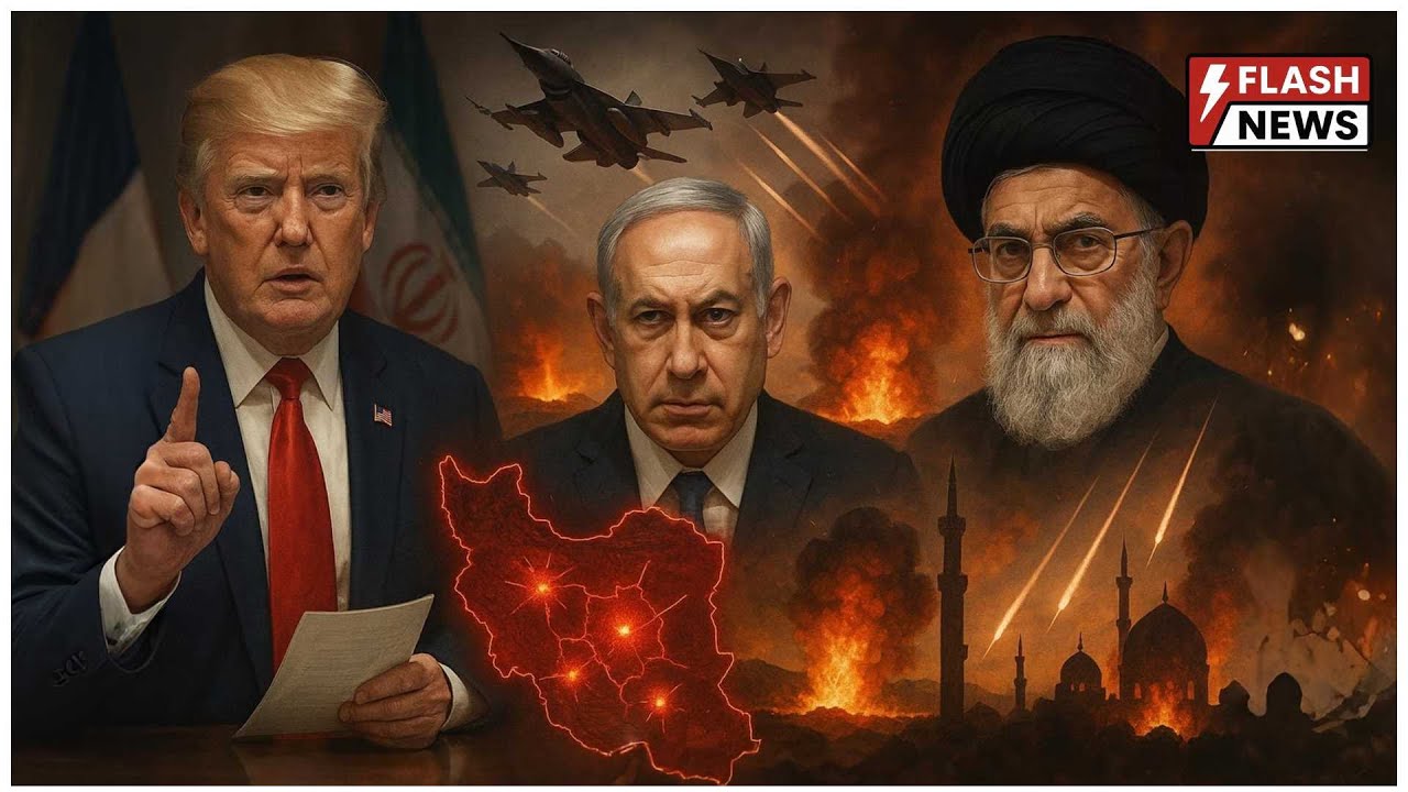 Flash News:- Israel–Iran War: 200 Jets Strike, Missiles Rain Down