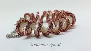 Spirale soutache tutorial - braccialetto bangle DIY