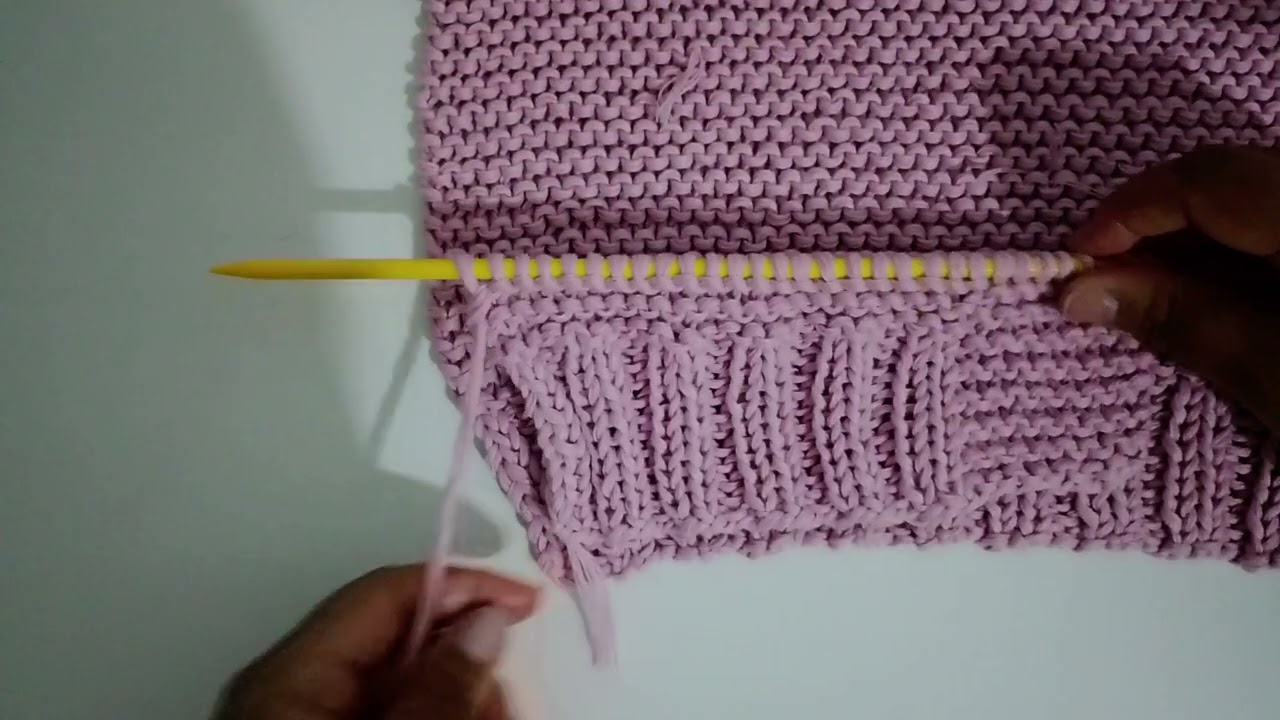 Casaco de tricô 2° parte  Comprimento e Cava