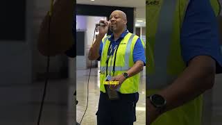 Airport security shocks the crowd with Bob Marley