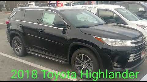 2018 Toyota Highlander remote start system