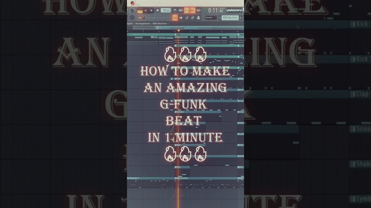 🔥🔥🔥 How to make an AMAZING G-FUNK BEAT in 1 minute 🔥🔥🔥 
