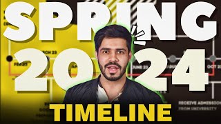 Spring 2024 Official Timeline || Yash Mittra
