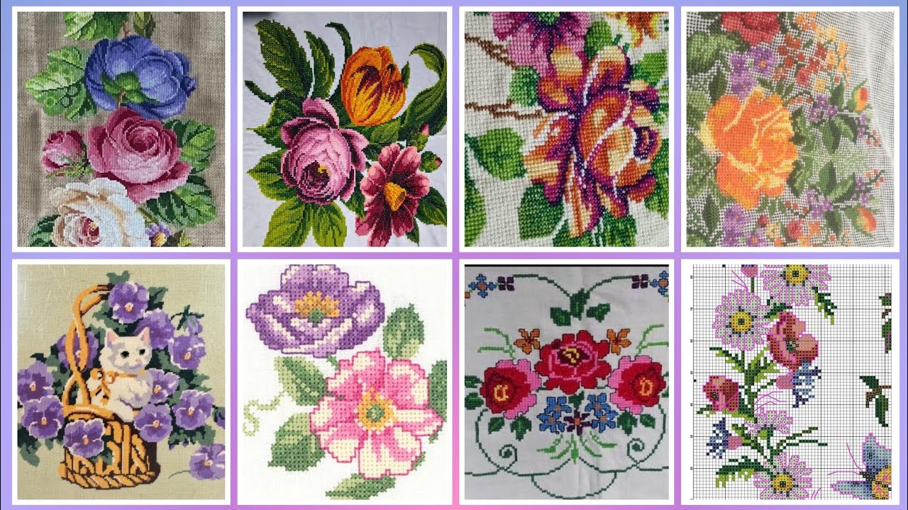 #1 Stunning & Elegant Cross stitch patterns/Charsuti Embroidery Design Ideas Hand made Embroidery