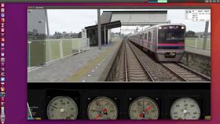 OpenBVE:'Bve5' Route parser display and driving demo