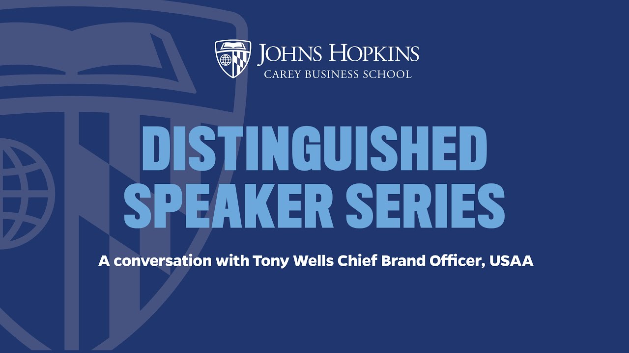 Distinguished Speaker Series: Tony Wells Distinguished Speaker Series: Tony Wells