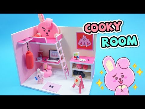 Video DIY BT21 COOKY ROOM - Làm Phòng Ngủ Cho Búp Bê BTS |... - youtube