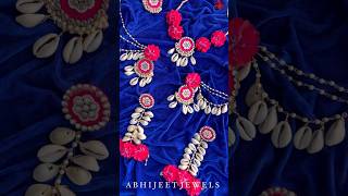 Shell and Floral Haldi Jewellery #haldijewellery #shelljewelry #floraljewelry #shortvideo