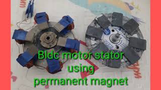 High efficiency bldc motor (type-1)using permanent magnet both stator and rotor