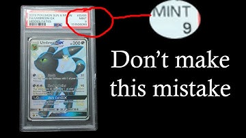 Watch this video before grading your pokemon cards