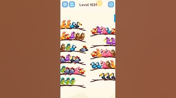 Bird sort color game level 1031 solution #shorts