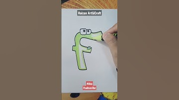 How to draw ALPHABET LORE lowercase f but it