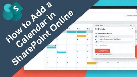 How to Add a Calendar in SharePoint Online (NEW 2025 Template Tutorial)