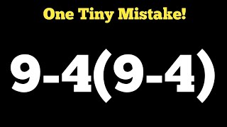 9-4(9-4)= ❓This Easy-Looking Question Is Actually Tricky ! PEMDAS RULE 