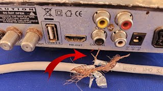 How to connect the TV antenna cable correctly so that the TV screen is clear