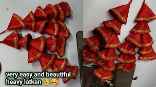 Very beautiful heavy latkan making so easy/ heavy latkan for lehenga / latkan design