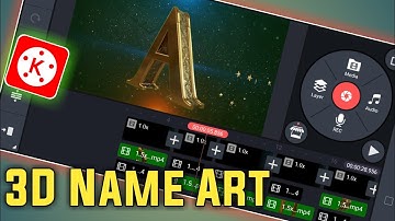 3D Name Art Letter Video Editing in Kinemaster | Malayalam | 3D letter Editing Tutorial | Sadiqtalks