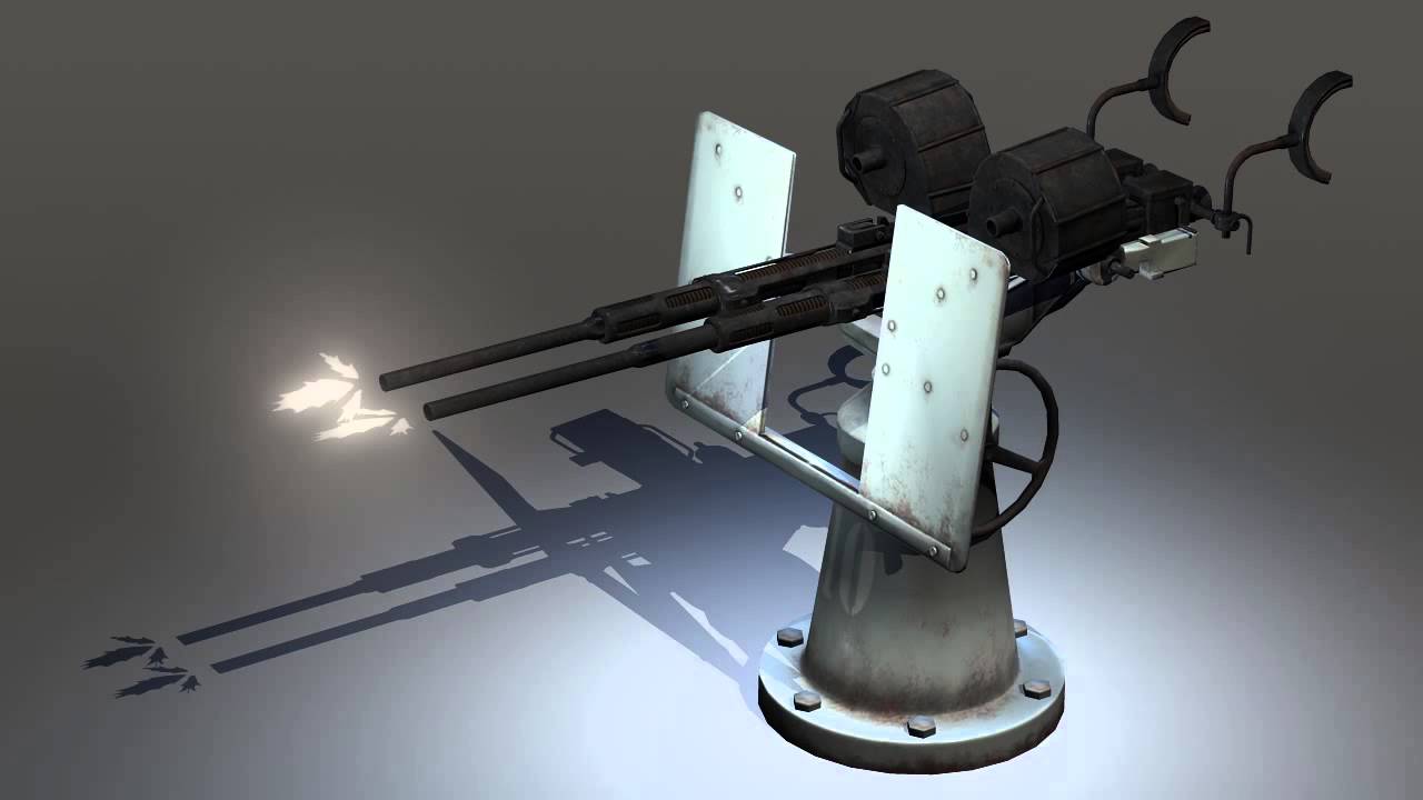 20mm Oerlikon Cannon 3D Modeling - YouTube