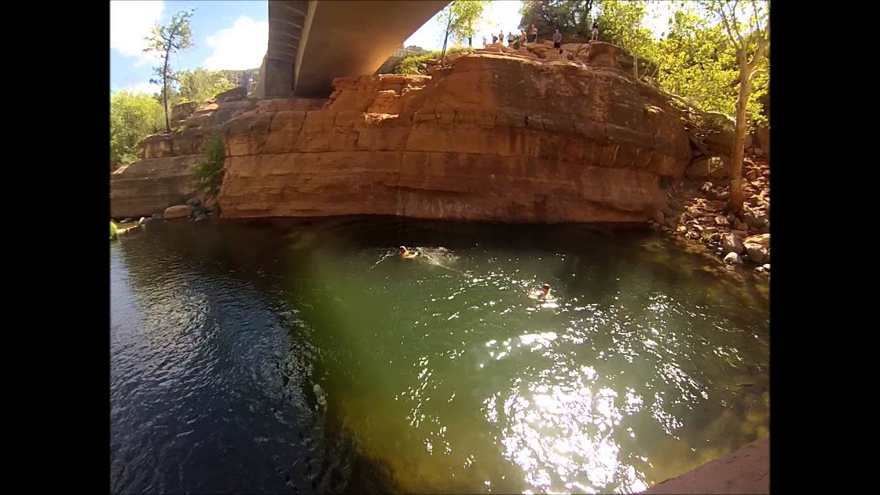 Cliff Jumping Slide Rock, AZ YouTube