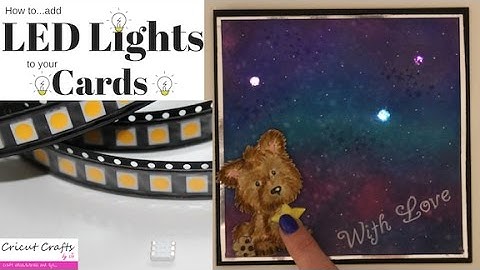 🌟🌎💡 Make a LED light up card - galaxy/star effect! 💡🌎🌟
