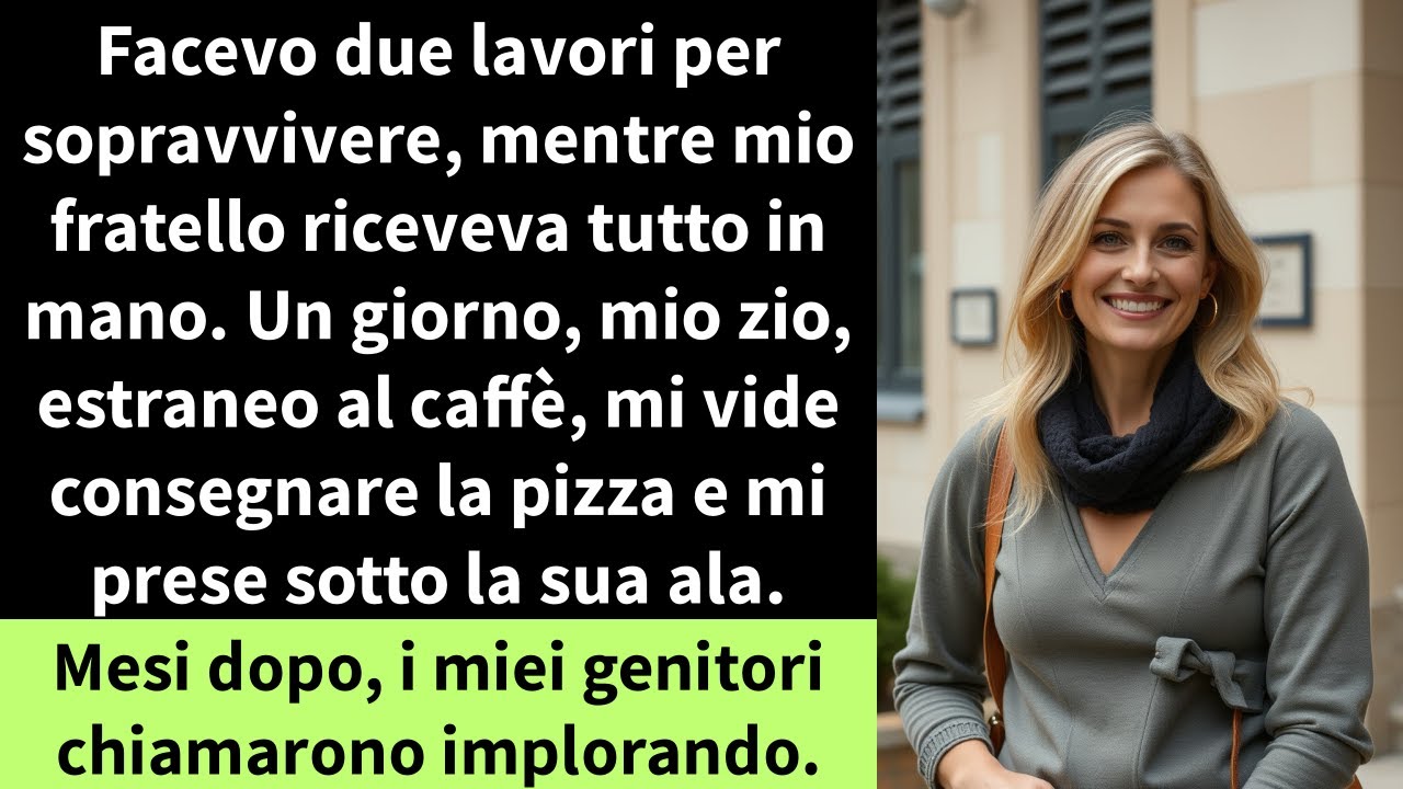 Facevo due lavori per sopravvivere, mentre mio fratello riceveva tutto in mano. Un giorno, mio zio,