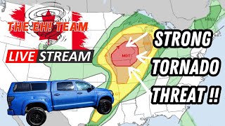 Live Storm chasing level 4 out of 5 "Moderate" risk in Iowa