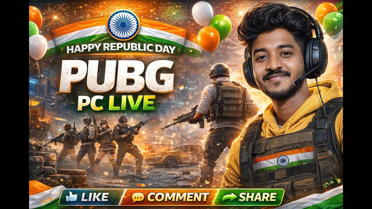 PUBG PC LIVE 🇮🇳 | Squad vs Squad | High Kill Gameplay | 77th Republic Day Special | It’s Charlie O