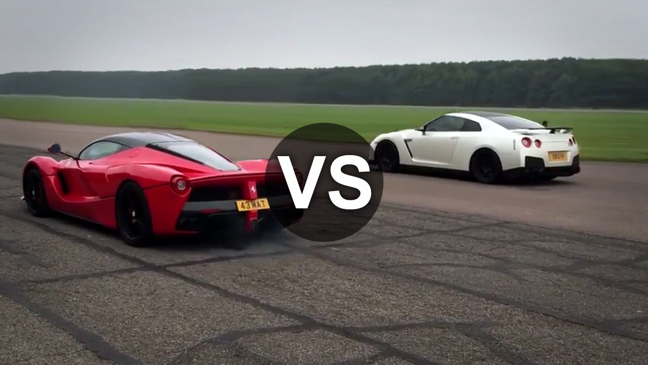 Ferrari Laferrari Vs Nissan Gtr Drag Race Draginfo Ferrari Laferrari Nissan Gtr Gtr