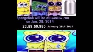 spongebob turns into an aluminum can