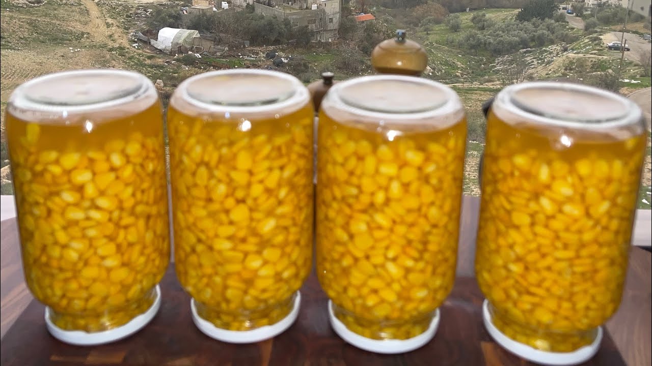 طريقه صنع الذره المعلبه بالبيت وبدون مواد حافظه وصفه ناجحه ميه بالميه 