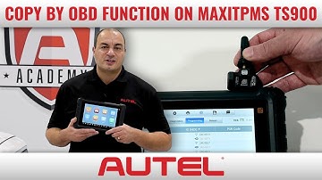 How To Use The Copy By OBD Function With The MaxiTPMS TS900 | Autel